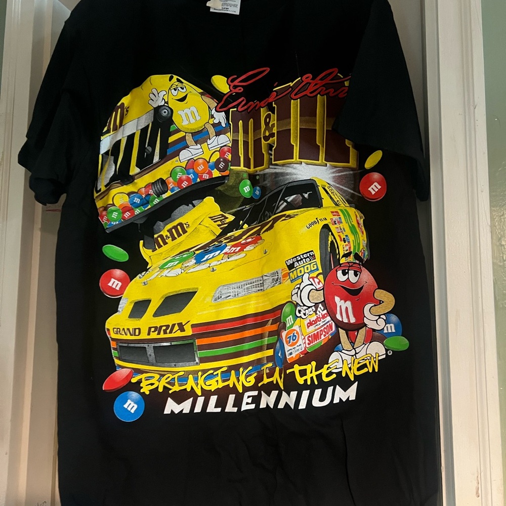 Ernie Ervin vintage nascar M&M tee dead stock